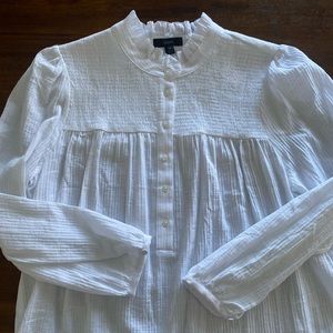Long sleeve soft gauze garden top